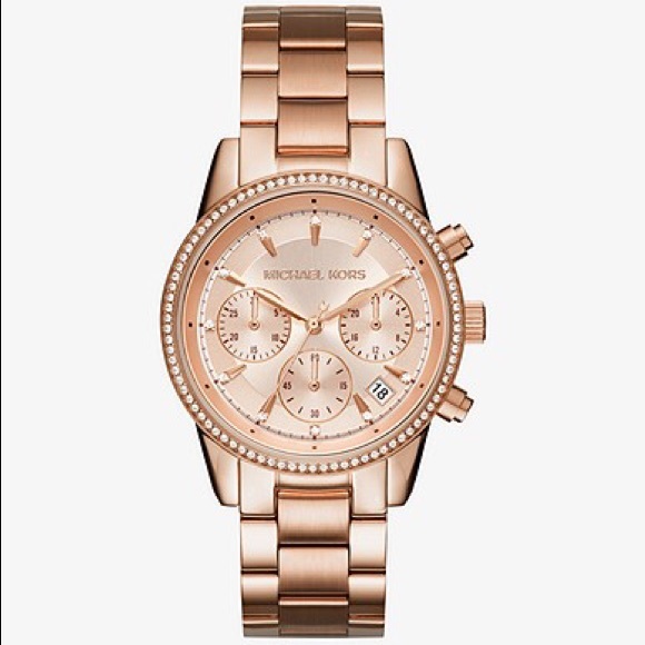 Michael Kors Accessories - FINAL SALE🥳🎊Michael Kors Rose Gold-Tone Watch